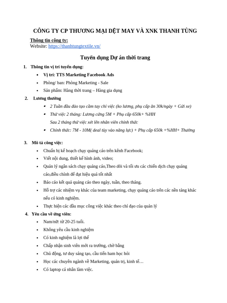 JD TTS MKT FB Ads | PDF