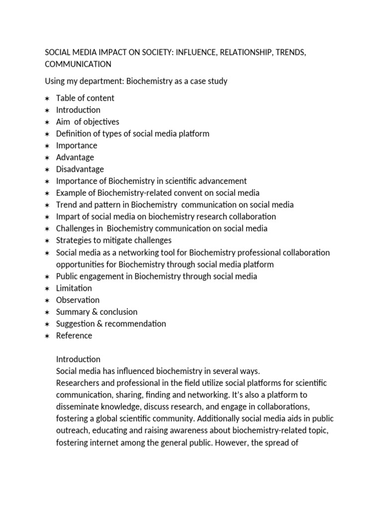 Social Media Impact On Society | PDF | Social Media | Popular Culture ...