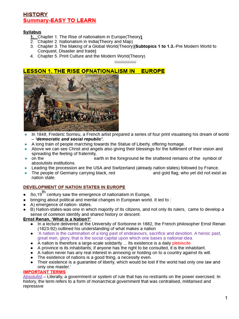 Nationalism in Europe and India Overview | PDF | Balkans | Mahatma Gandhi