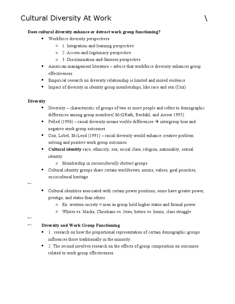 CULTURAL DIVERSITY AT WORKPLACE NOTES PDF SLIDESHARE visual data 7