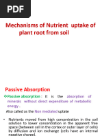 Mechanisms of Nutrient Uptake in Plants | PDF | Soil | Plant Nutrition