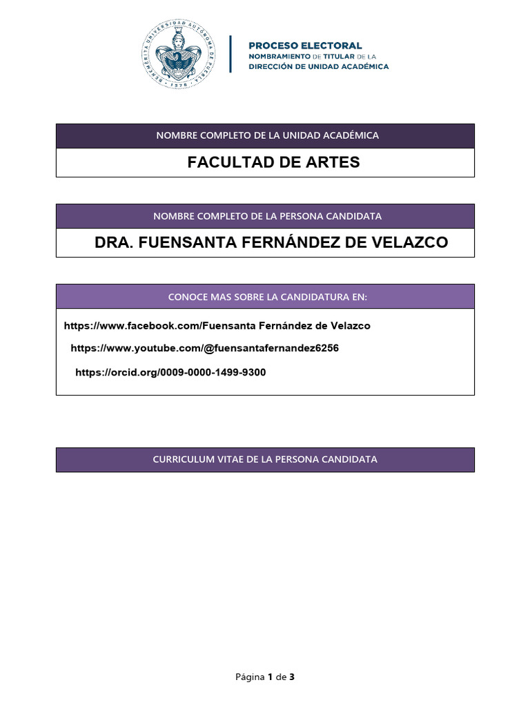 Fuensanta Fernandez de Velazco | PDF | Plan de estudios
