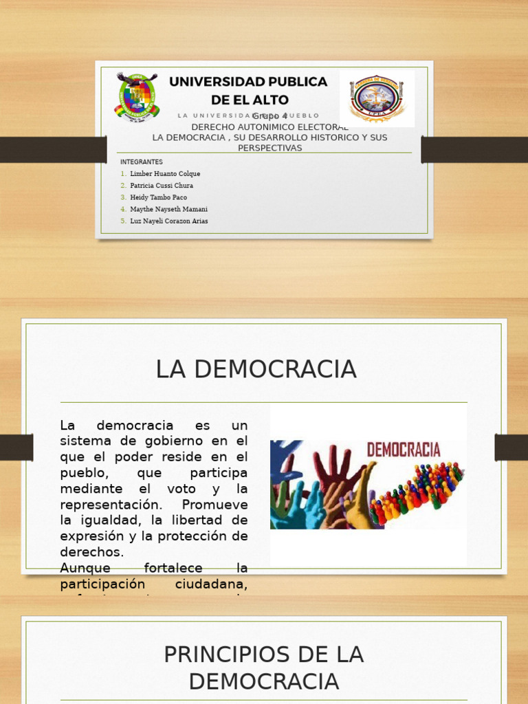 Historia y Principios de la Democracia | PDF | Democracia | Ideologías ...