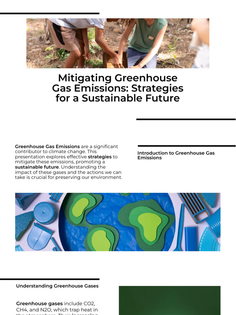 Slidesgo Mitigating Greenhouse Gas Emissions Strategies For A ...