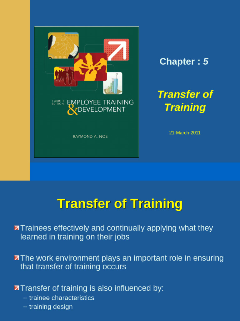Transfer of Training Strategies | PDF | Learning | Knowledge