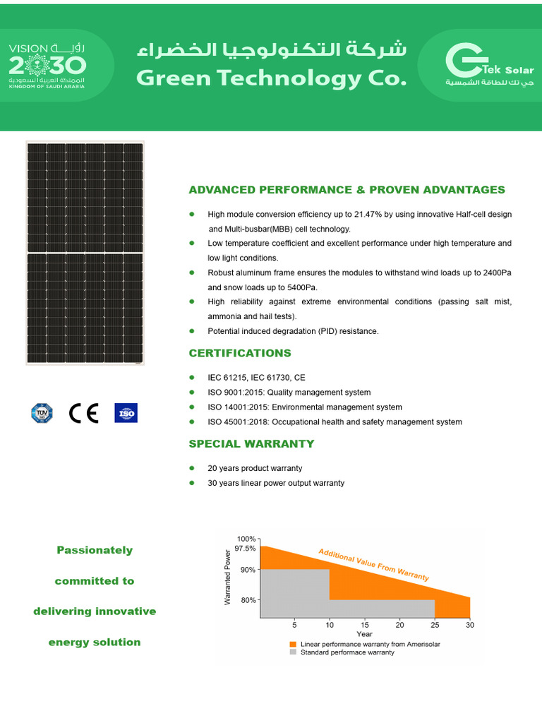 Gtek Solar Module Specifications | PDF | Electrical Engineering ...
