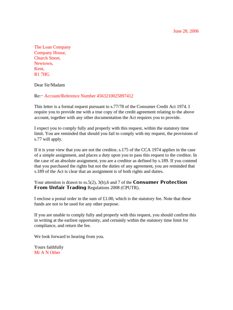 Request Letter | PDF
