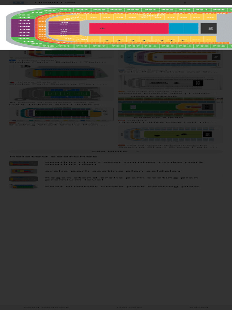 Croke Park Seating Plan Google Search PDF