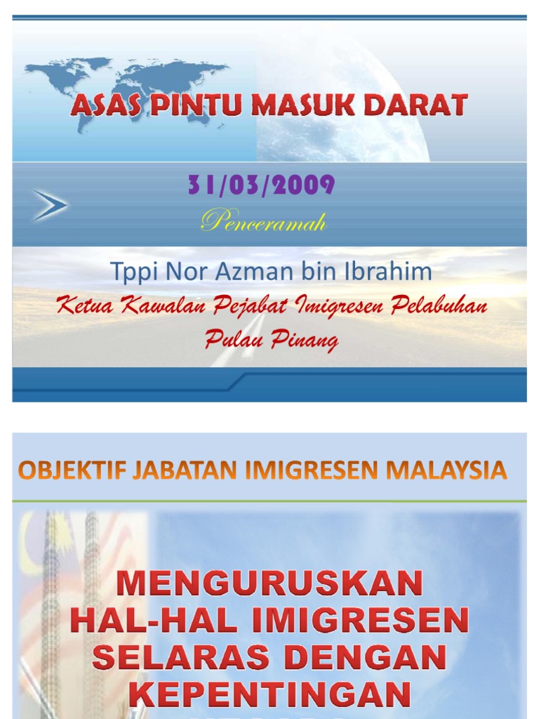 Asas Pintu Masuk Darat Pdf