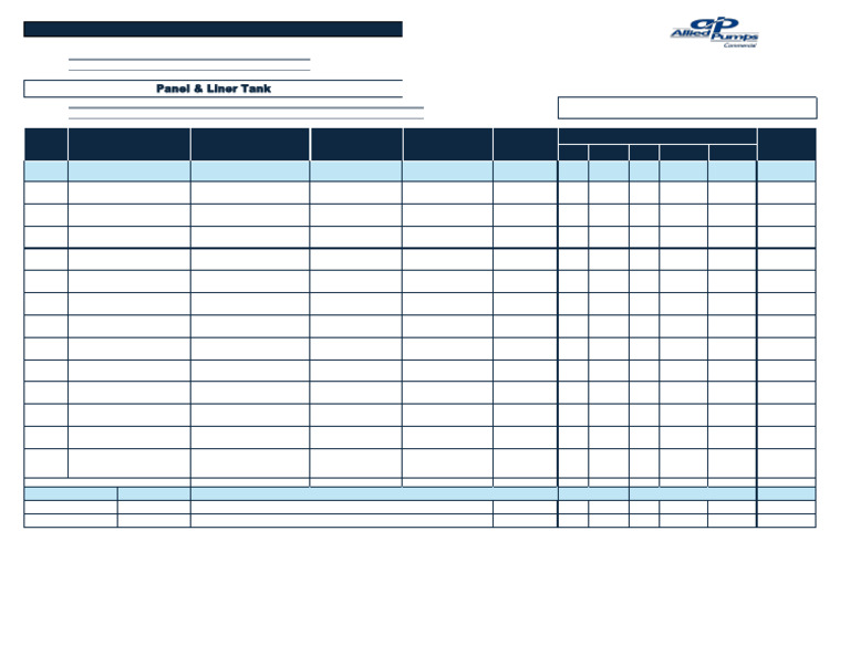 Panel & Tank Liner ITP | PDF