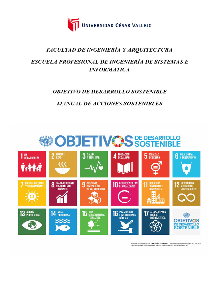 Manual de acciones sostenibles_ODS.docx (2) | PDF | Economias