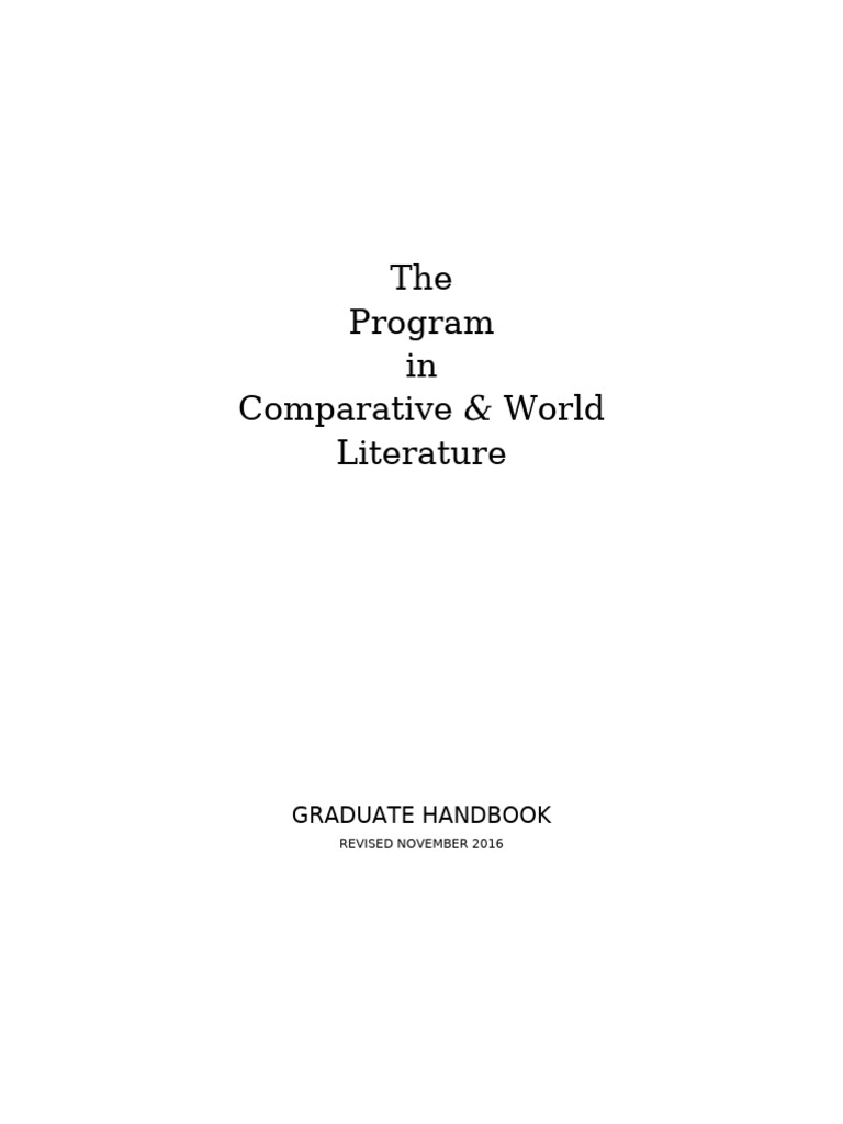 Grad Handbook 2016 Version Nov16 | PDF | Thesis | Doctor Of Philosophy