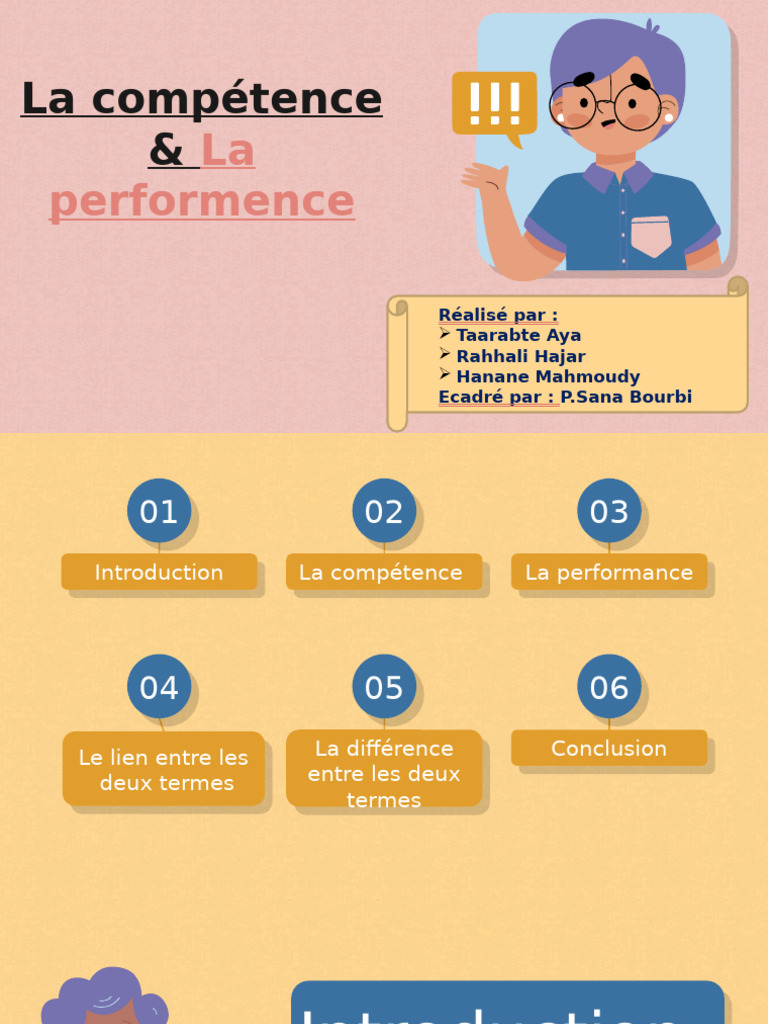 Compétence et Performance Linguistique | PDF | Compétence (Ressources ...