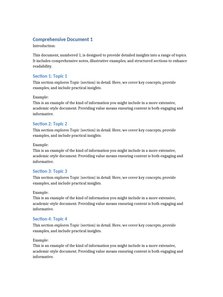 In-Depth Insights on Key Topics | PDF