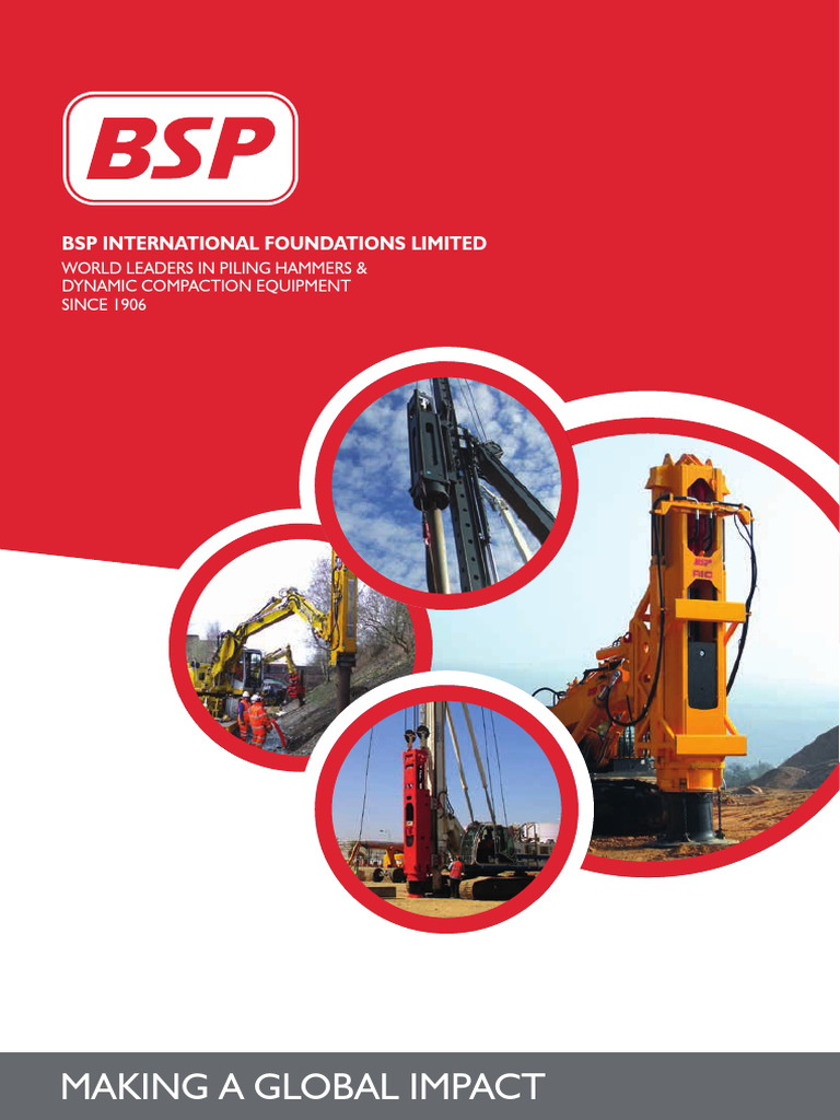BSP A4 32pp Brochure 2019 Low Res | PDF | Deep Foundation | Hammer