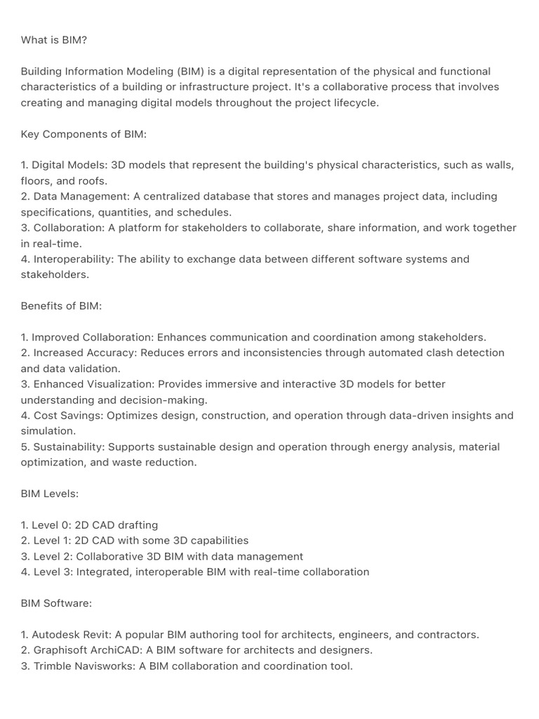Understanding Building Information Modeling (BIM) | PDF | Building ...