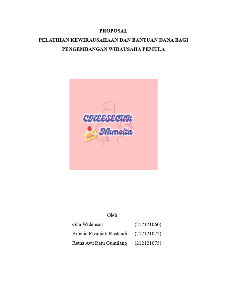 Proposal Cheesecuit Pdf