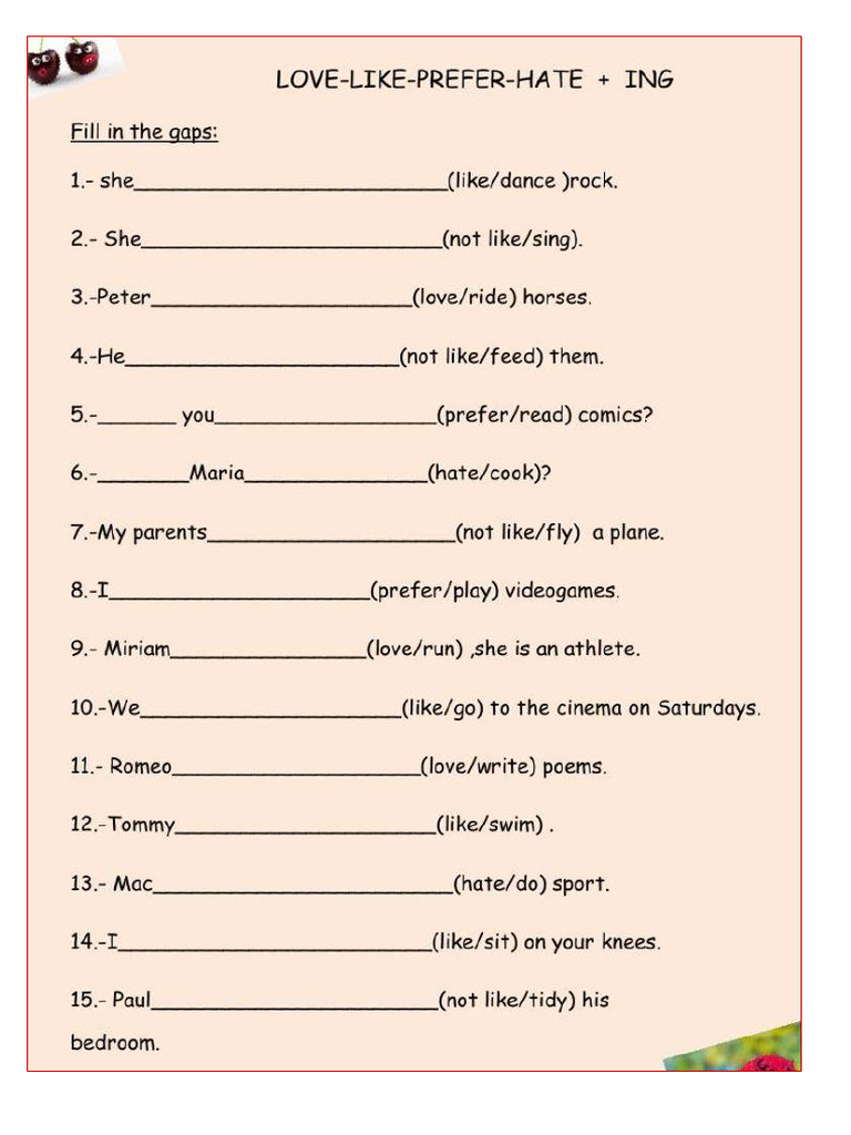 Ficha Like, Love... | PDF