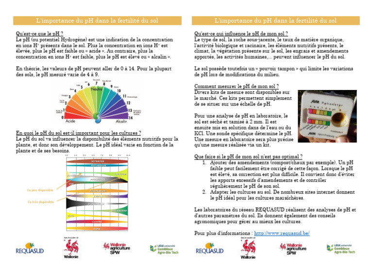 Importance du pH pour la fertilité du sol | PDF | Ph | Sol (pédologie)