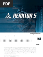 Download Reaktor 5 Getting Started English by   SN80201066 doc pdf