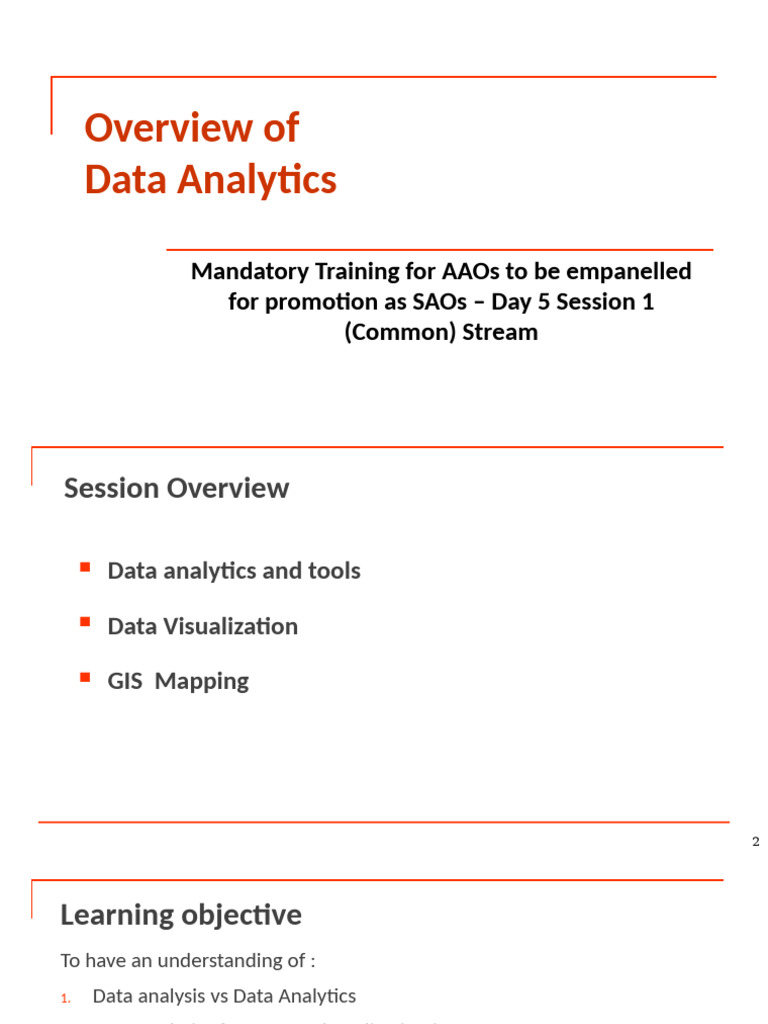 CAG Data Analytics Guidelines Overview | PDF | Analytics | Geographic ...