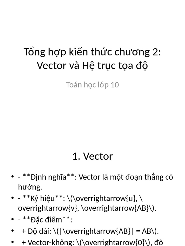 Vector and Coordinate System | PDF
