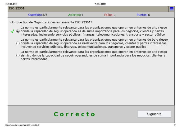 Test Iso 22301-5 | PDF