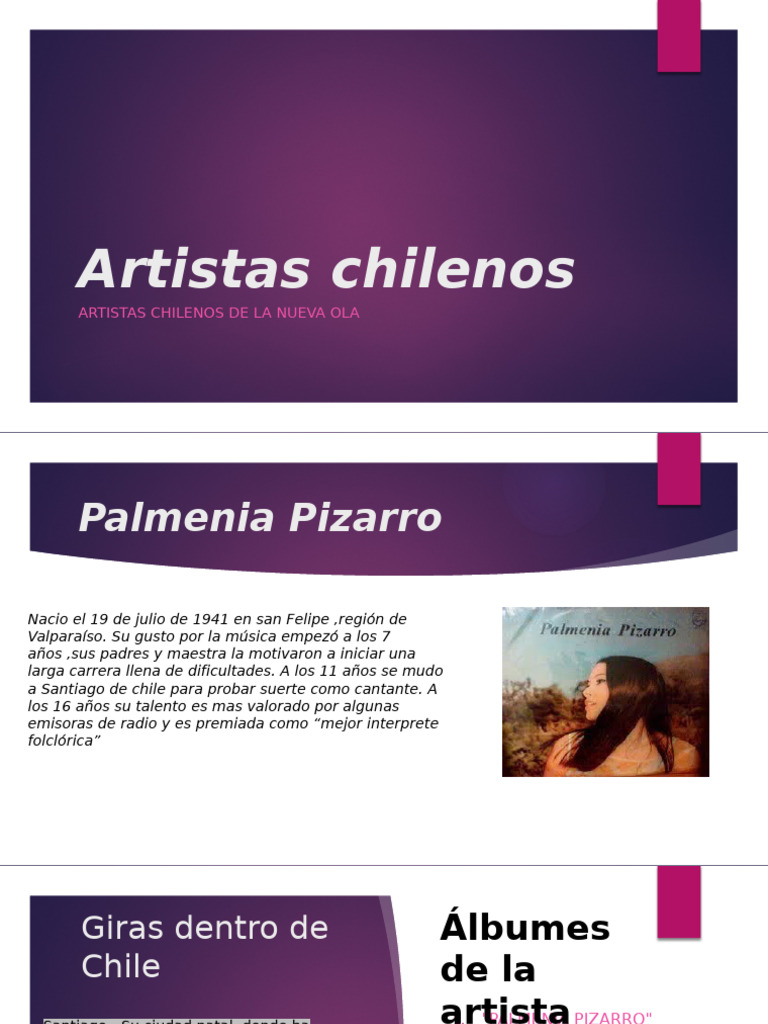 Artistas Chilenos Famosos y Sus Trayectorias | PDF | Musica Popular