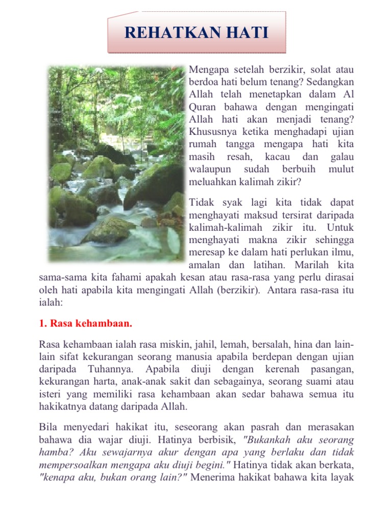 Rehatkan Hati Pdf