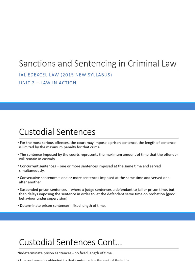Sanctions and Sentencing in Criminal Law | PDF | Sentence (Law) | Crimes