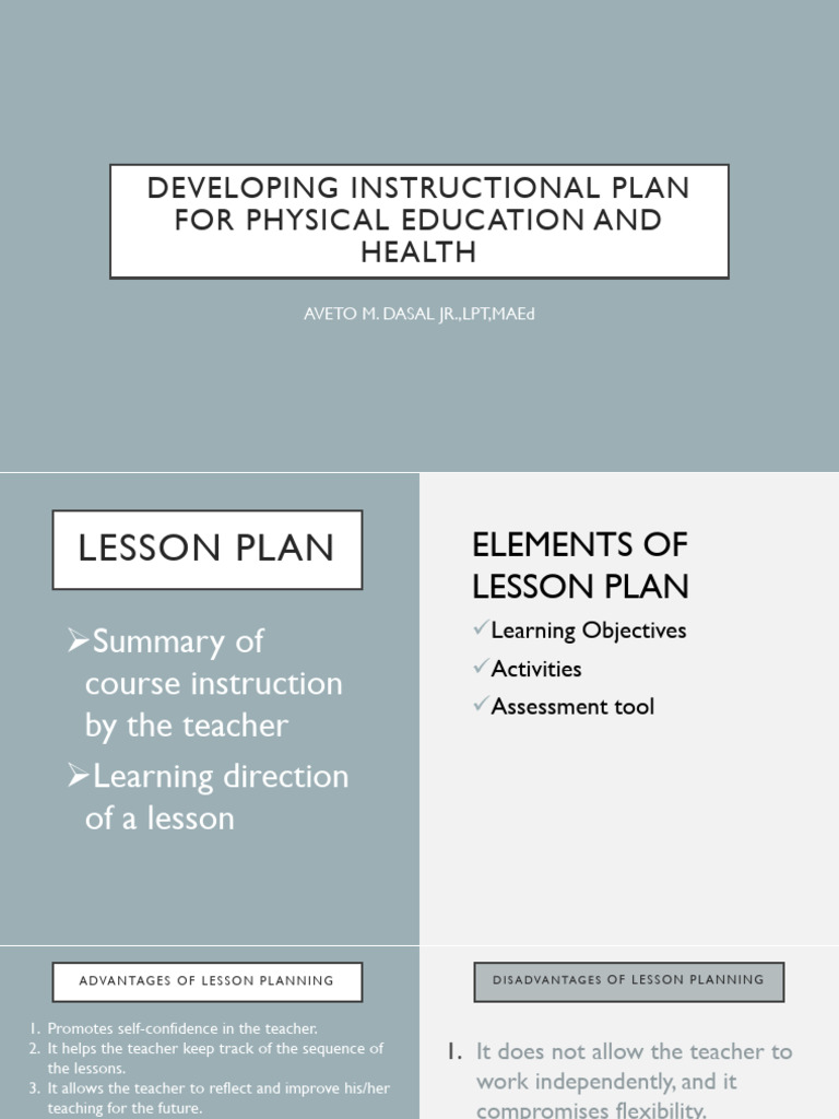 WEEK10 Lesson Teaching PE and Health | PDF | Teachers | Lesson Plan
