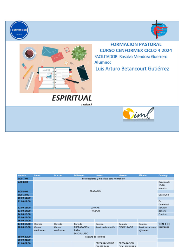 Agenda de Crecimiento Espiritual 2024 | PDF