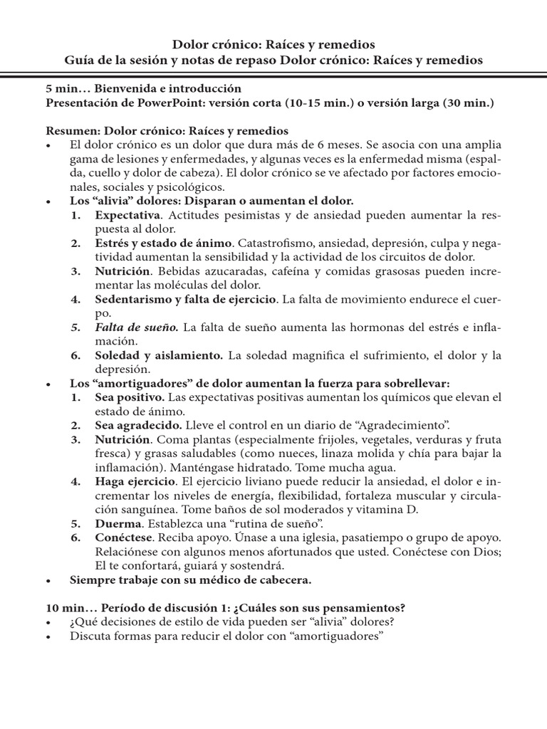 Superando el Dolor Crónico: Guía Práctica | PDF | Depresión (estado de ...