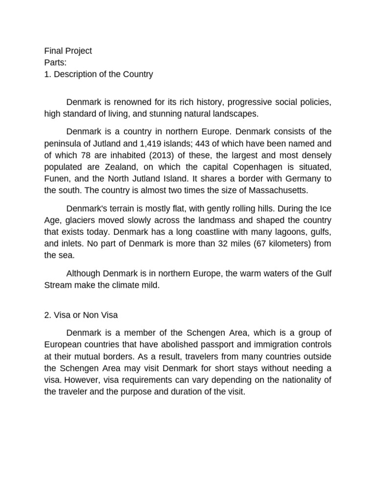 Denmark File Pdf Denmark Travel Visa