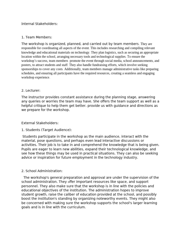 Stakeholders Pdf