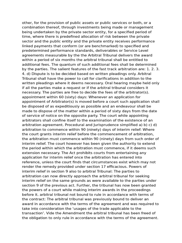 Fast Track Arbitration Guidelines Explained | PDF | Arbitration ...