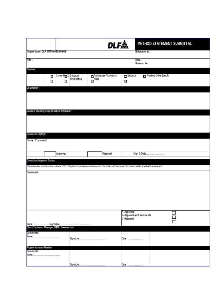 Excavation and Backfilling Method Statement | PDF | Concrete