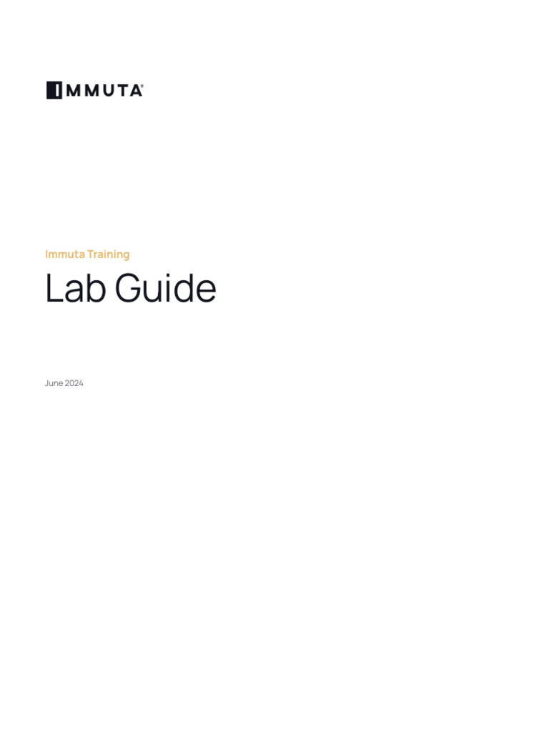 Immuta Training Lab Guide 2024 | PDF | Login | Databases