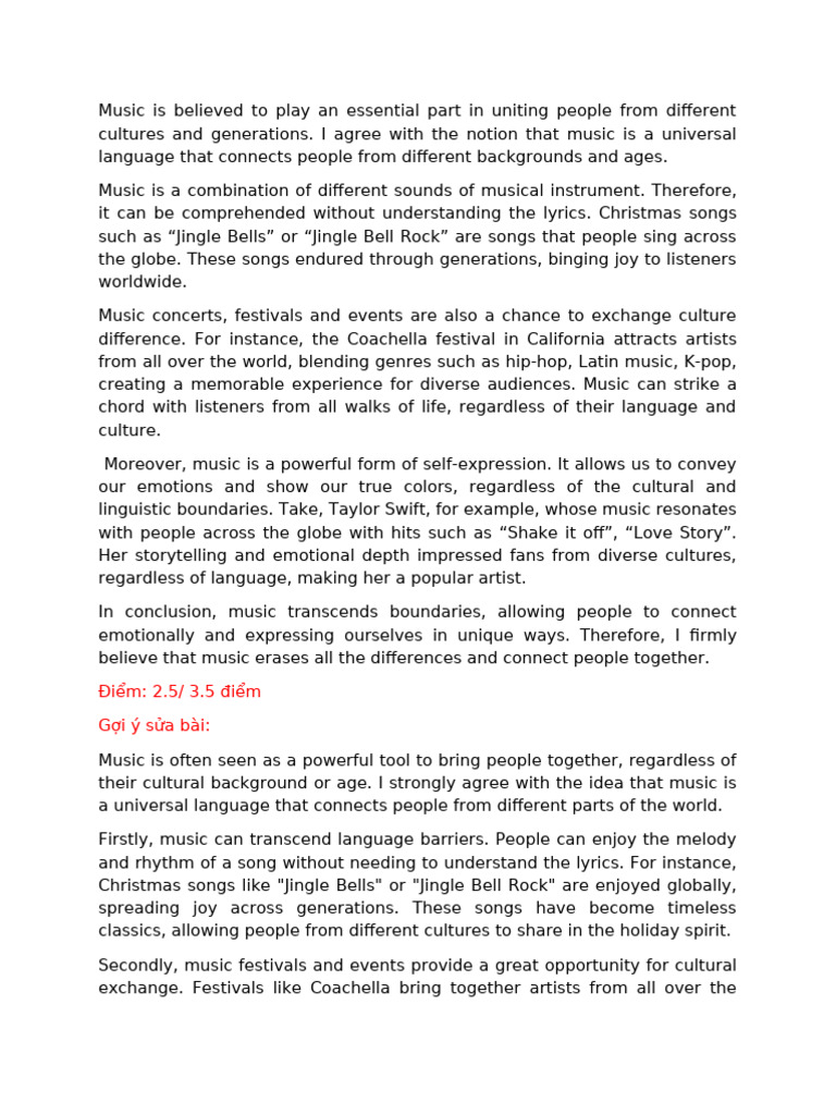 The Universal Language of Music | PDF | Entertainment | Performing Arts