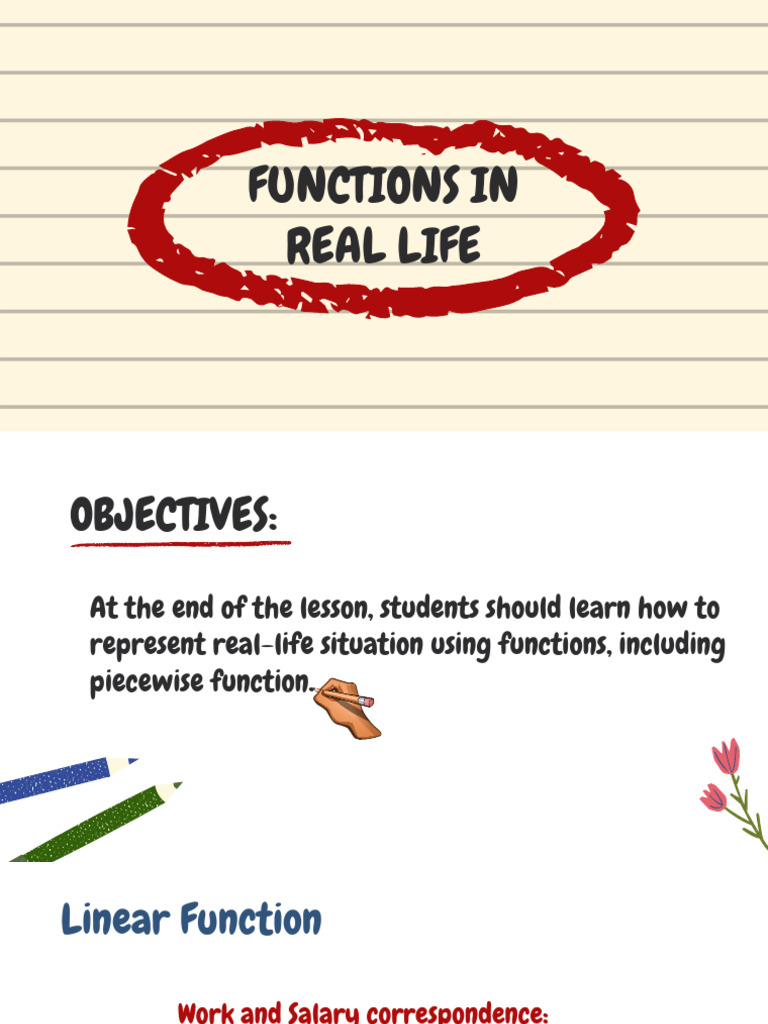 Functions in Real Life | PDF