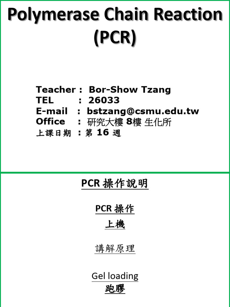 PCR | PDF
