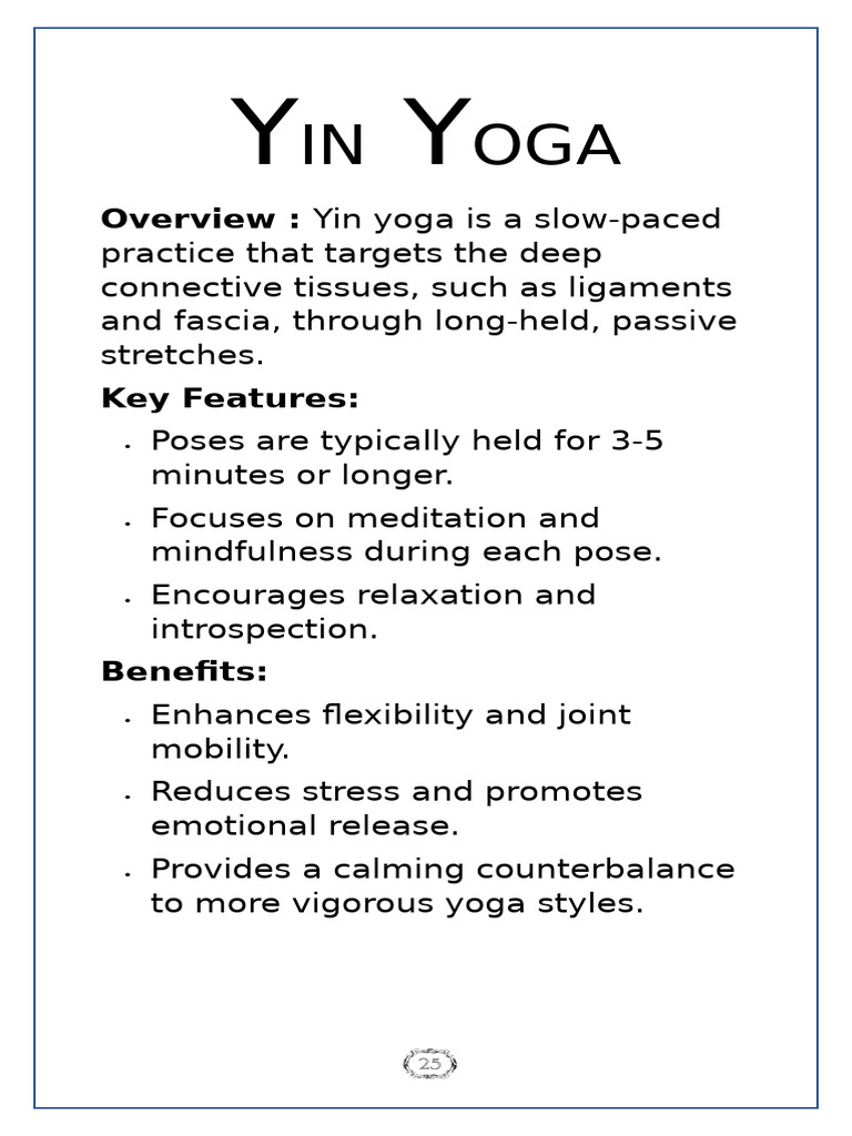 Yin Yoga | PDF