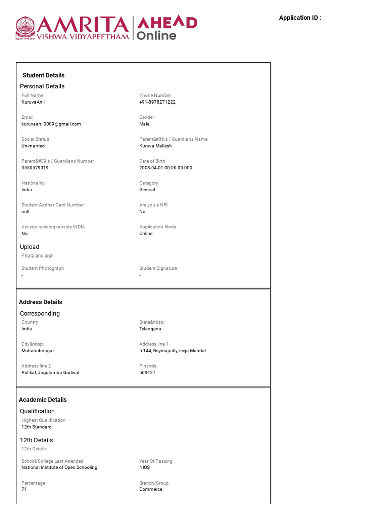 Application Preview PDF - Application PDF | PDF