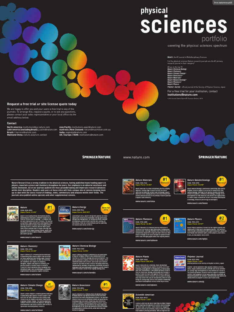 Nature Research (Journals) | PDF | Nanotechnology | Physics