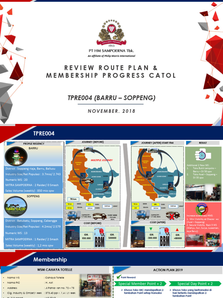 Route Plan & Membership Update | PDF
