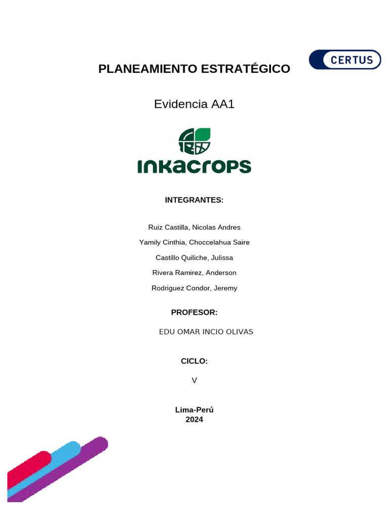 Estrategia de Crecimiento de Inka Crops | PDF | Business | Sustentabilidad