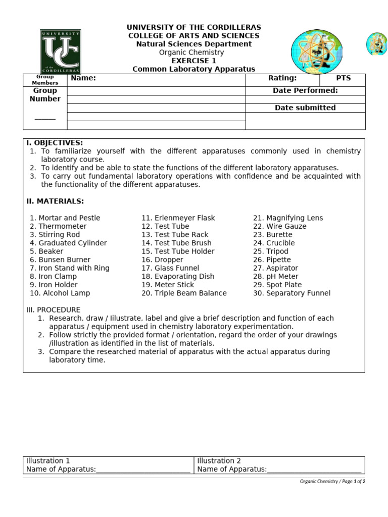 Common Chemistry Lab Apparatus Guide | PDF | Glass Applications