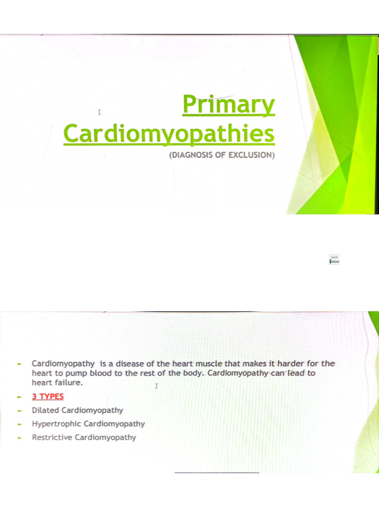 Cardiomyopathies Pathology Pdf