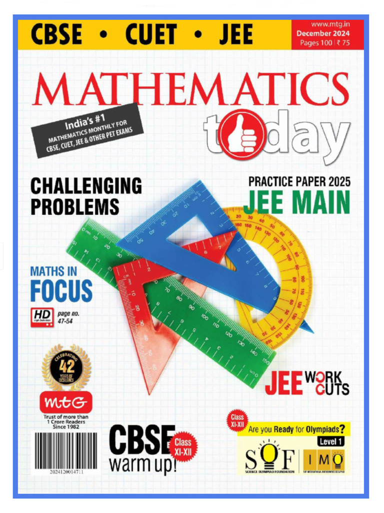 Mathematics Today Dec - 2024 | PDF | web 2.0 | Comunicación por medio ...