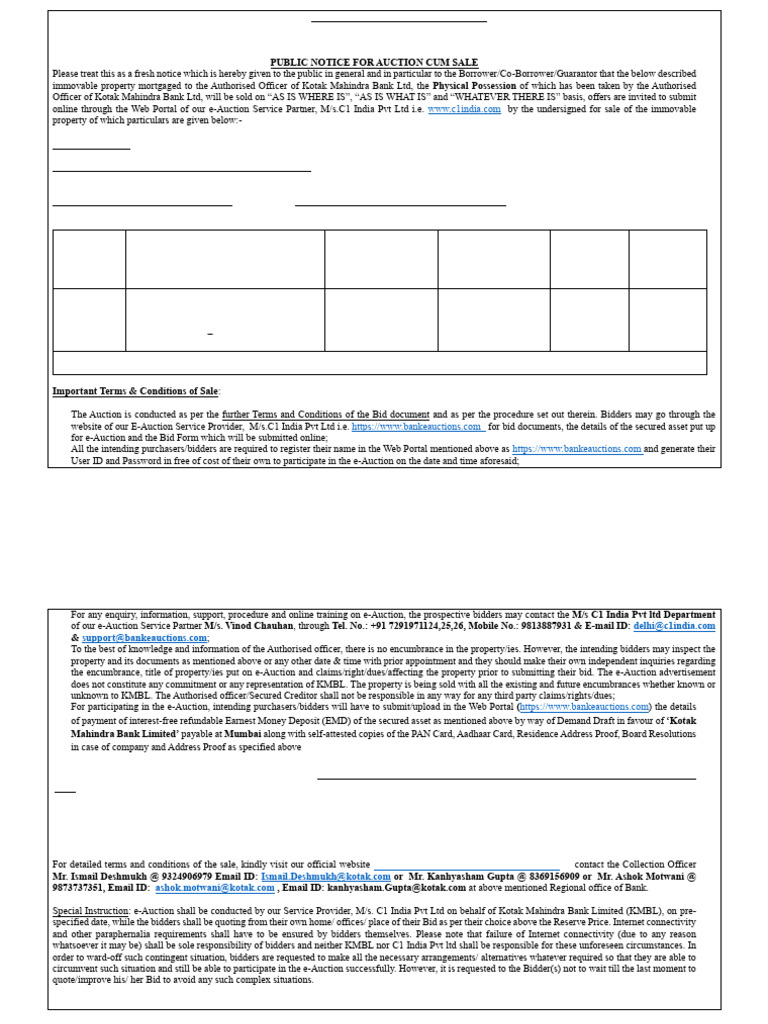Auction Publication PDF Auction